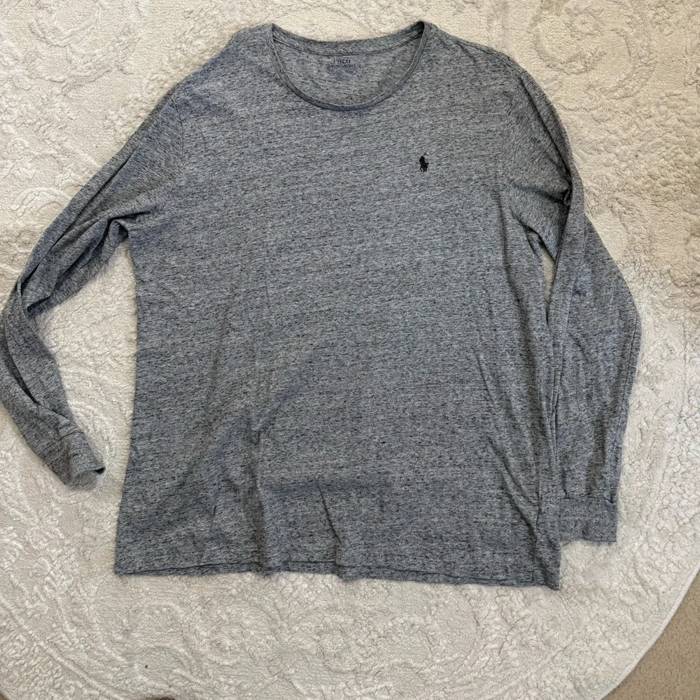 Polo by Ralph Lauren Heather Gray‎ Long Sleeve Shirt XL Cotton